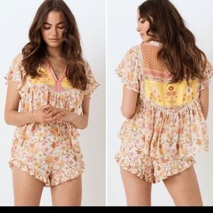 Spell & Gypsy Collective Portobello short sleeve Blouse Small